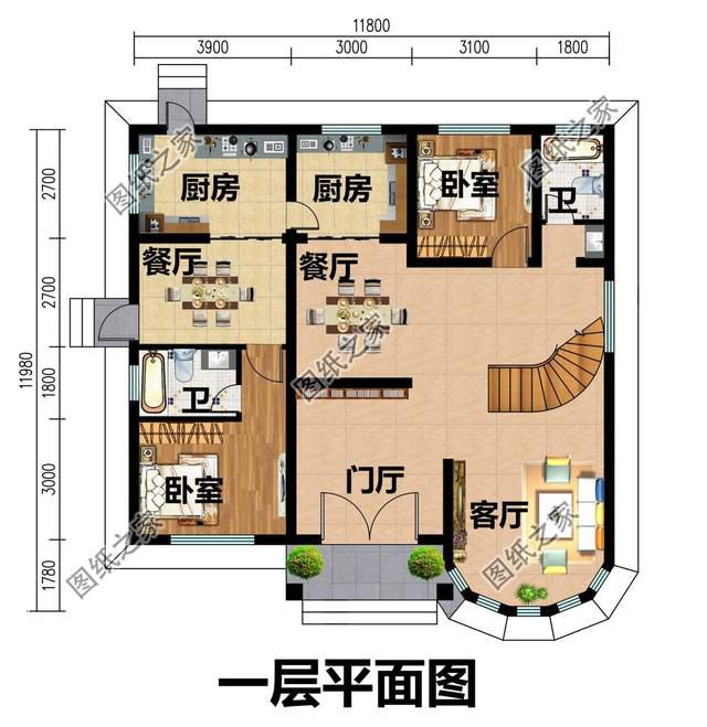 鄉(xiāng)下二層極簡(jiǎn)約的二層房子，外型簡(jiǎn)潔精致，內(nèi)部合理實(shí)用