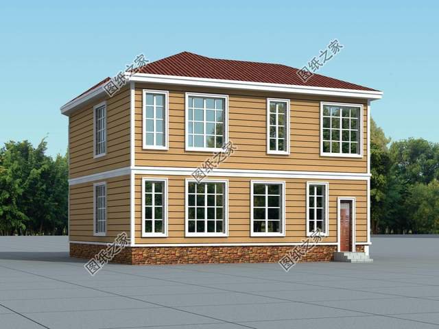 鄉(xiāng)下二層極簡(jiǎn)約的二層房子，外型簡(jiǎn)潔精致，內(nèi)部合理實(shí)用