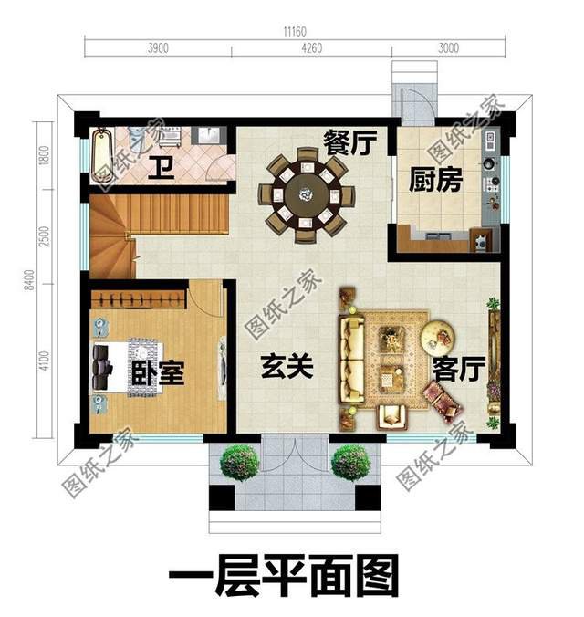 農(nóng)村磚混二層設計圖，有種復古感，歐式獨特的氛圍