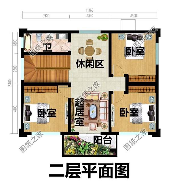 農(nóng)村磚混二層設計圖，有種復古感，歐式獨特的氛圍