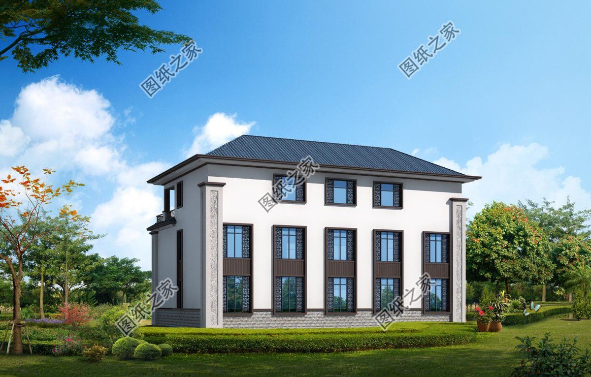 中式三層別墅，彌漫中式古韻，建好更為震撼