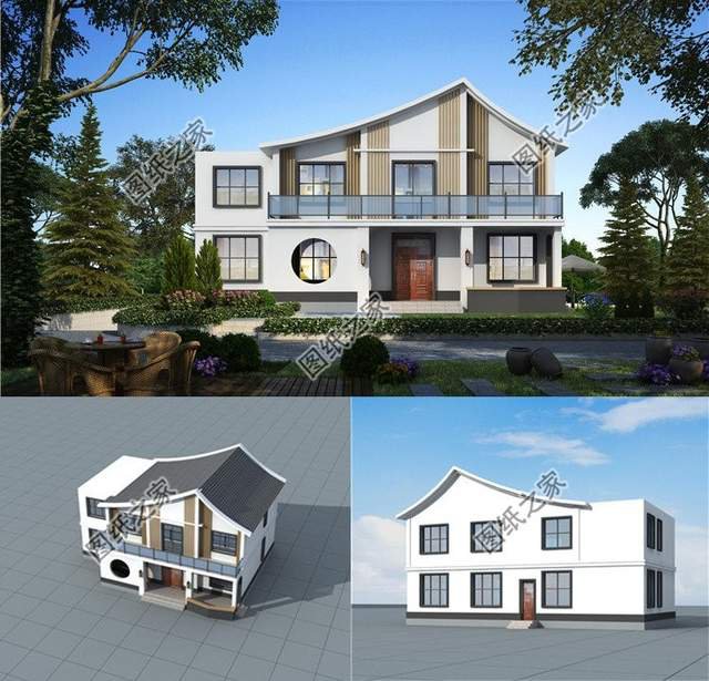 最牛新中式二層別墅，不過時的雅致設(shè)計(jì)，建一棟流傳百年