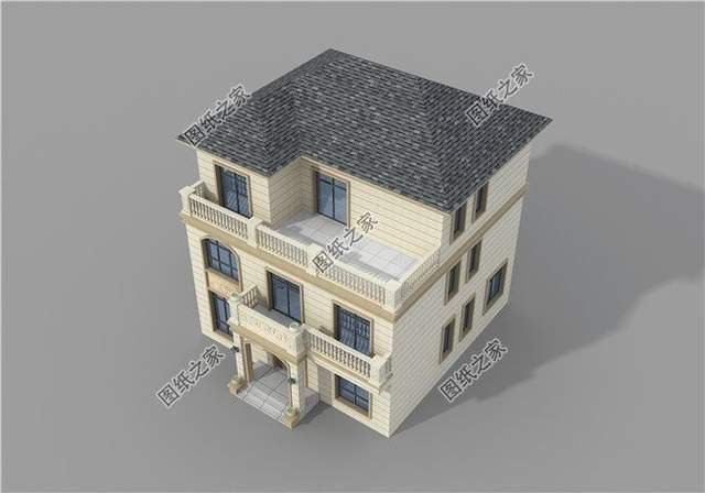 新農(nóng)村三層別墅設(shè)計(jì)，整體明亮通透，空間寬敞舒適