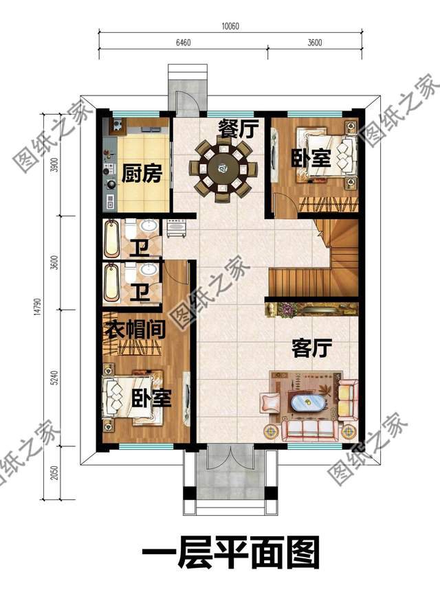 三開間二層別墅設(shè)計(jì)，時(shí)尚秀麗，大方舒適