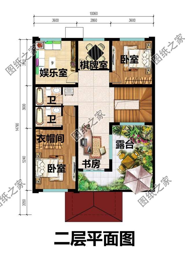 三開間二層別墅設(shè)計(jì)，時(shí)尚秀麗，大方舒適