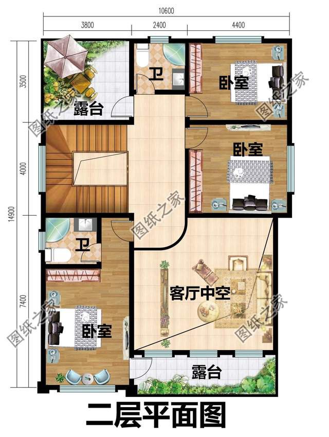面寬10米的二層別墅設(shè)計(jì)，奢華與清爽的味道，凸顯純真與活力