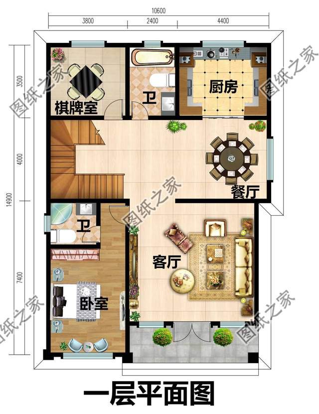 面寬10米的二層別墅設(shè)計(jì)，奢華與清爽的味道，凸顯純真與活力