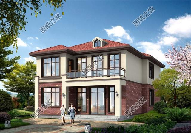 面寬10米的二層別墅設(shè)計(jì)，奢華與清爽的味道，凸顯純真與活力