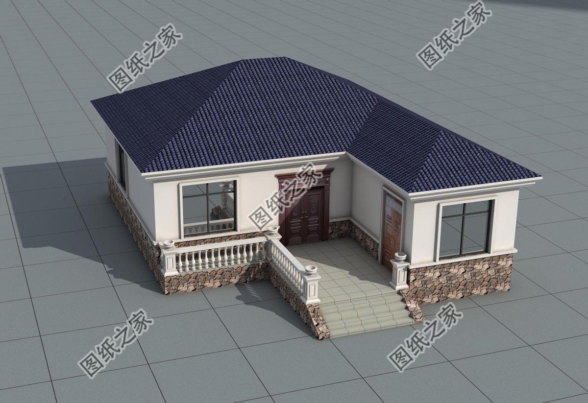 7字型農(nóng)村一層自建房，安詳歸家，給您田園享受