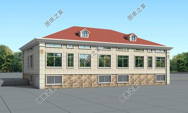 一層雙拼別墅設(shè)計圖，豐富的室內(nèi)空間配置，滿足您的生活起居