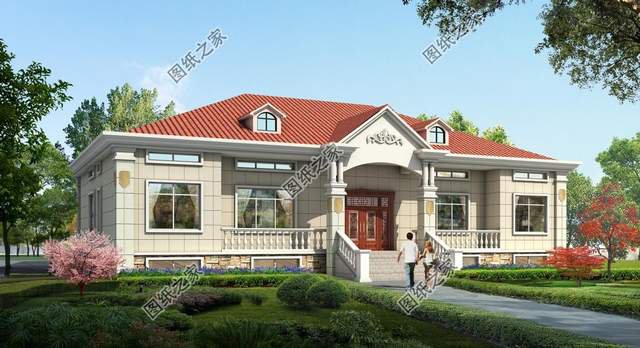 一層雙拼別墅設(shè)計圖，豐富的室內(nèi)空間配置，滿足您的生活起居