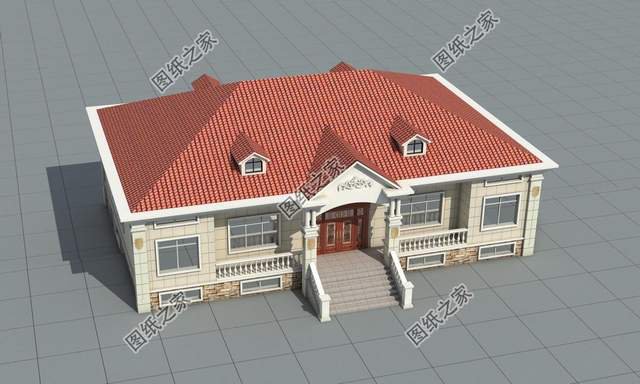 一層雙拼別墅設(shè)計圖，豐富的室內(nèi)空間配置，滿足您的生活起居