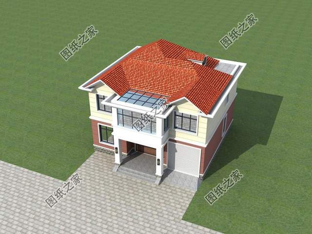 二層農(nóng)村別墅設(shè)計(jì)，帶閣樓帶車庫(kù)，性價(jià)比超高