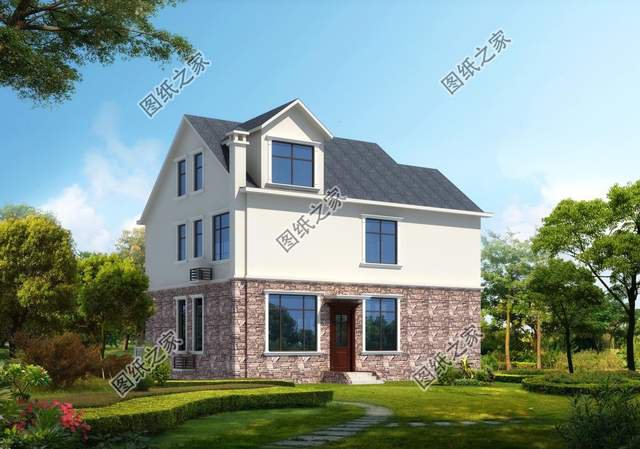 帶悶頂二層別墅設(shè)計，層次感十足，細節(jié)滿滿