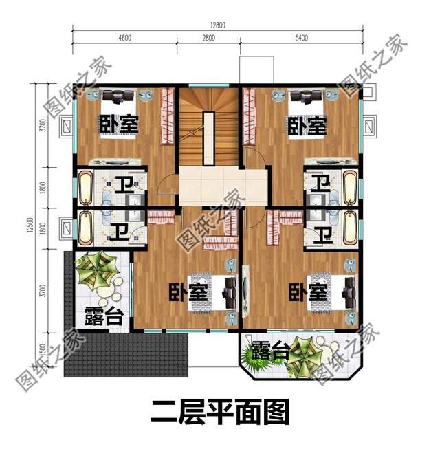 帶悶頂二層別墅設(shè)計，層次感十足，細節(jié)滿滿