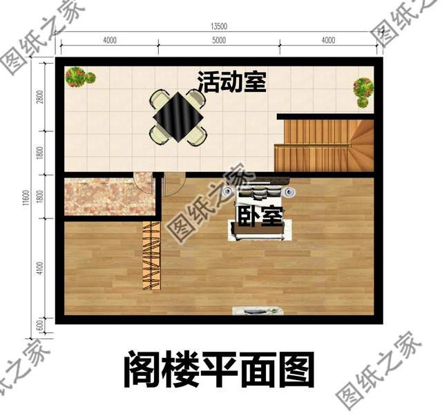 農(nóng)村二層別墅帶閣樓設(shè)計，家居溫馨舒適，很受一些年輕人的喜愛