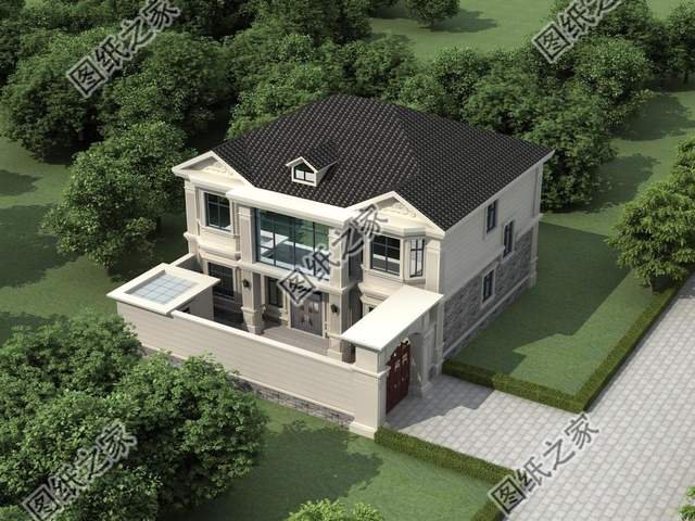 農(nóng)村二層別墅帶閣樓設(shè)計，家居溫馨舒適，很受一些年輕人的喜愛