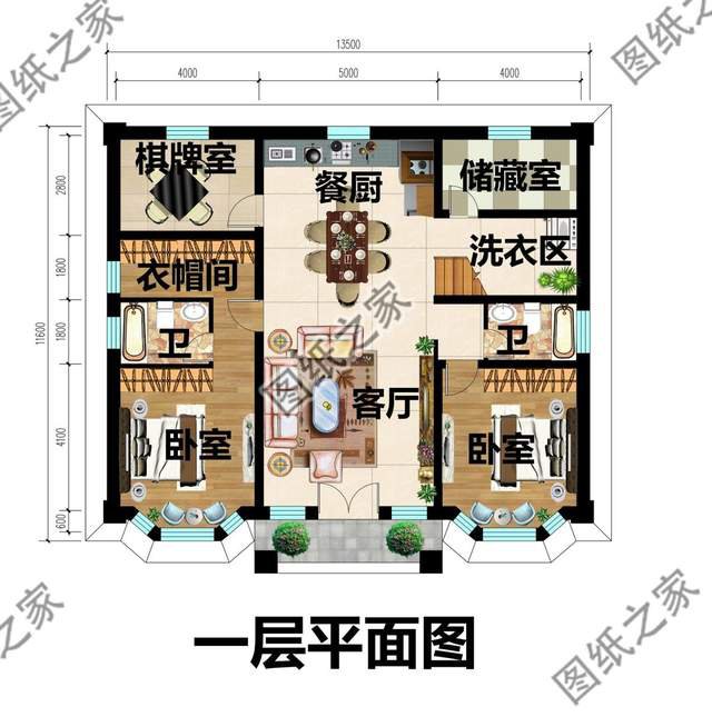 農(nóng)村二層別墅帶閣樓設(shè)計，家居溫馨舒適，很受一些年輕人的喜愛