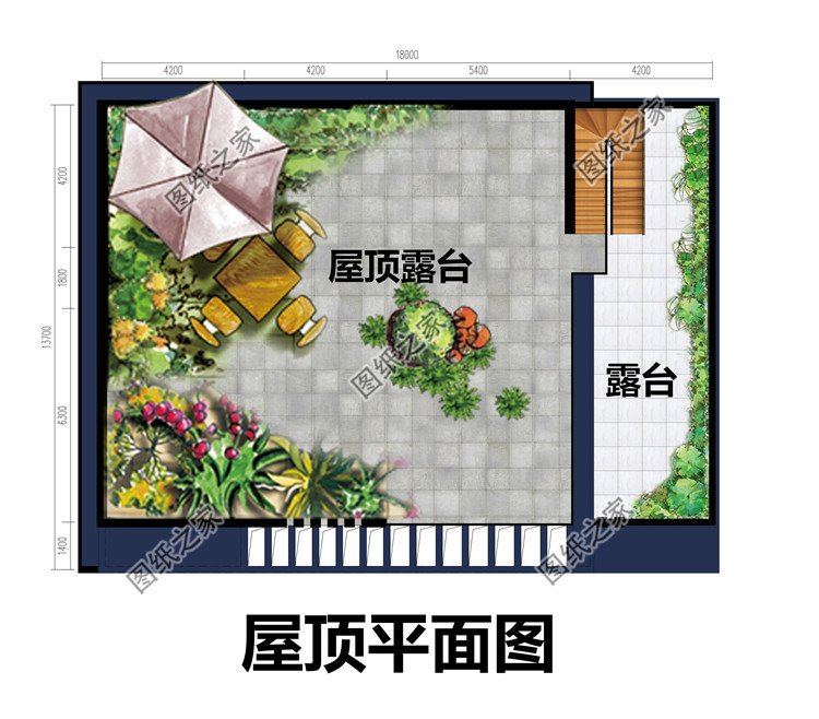 現(xiàn)代風三層新農(nóng)村建筑設計圖