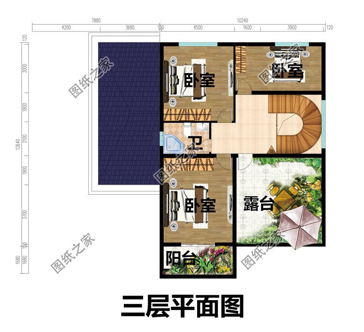 歐式三層樓房設(shè)計(jì)圖