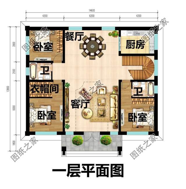 新中式二層別墅設計，樸素淡雅的設計風格，突出中式的沉靜氛圍