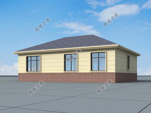 農(nóng)村一層舒適自建房屋，具有鄉(xiāng)村風(fēng)情的精致別墅，遠離了都市塵囂