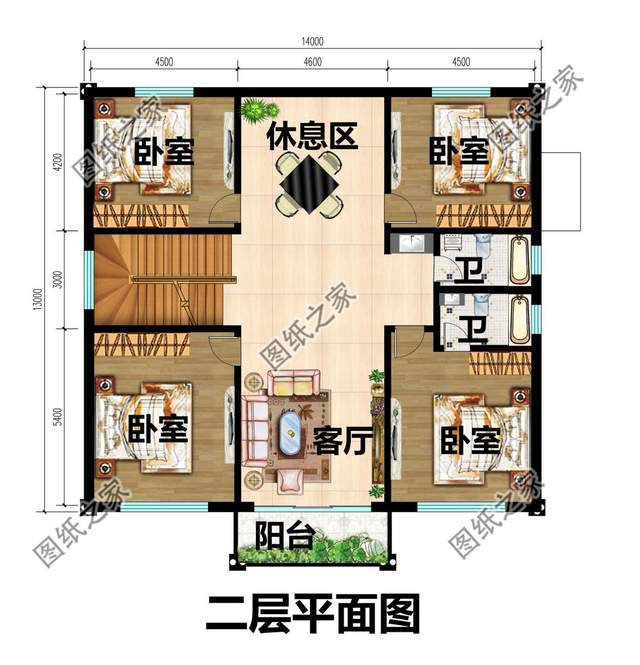 二層農(nóng)村自建房，白潔如畫(huà)，仿佛一棟小宮殿