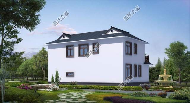 農(nóng)村二層三合院別墅設(shè)計(jì)，充滿家的感覺，居住更為舒適