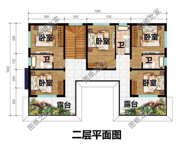 農(nóng)村二層三合院別墅設(shè)計(jì)，充滿家的感覺，居住更為舒適