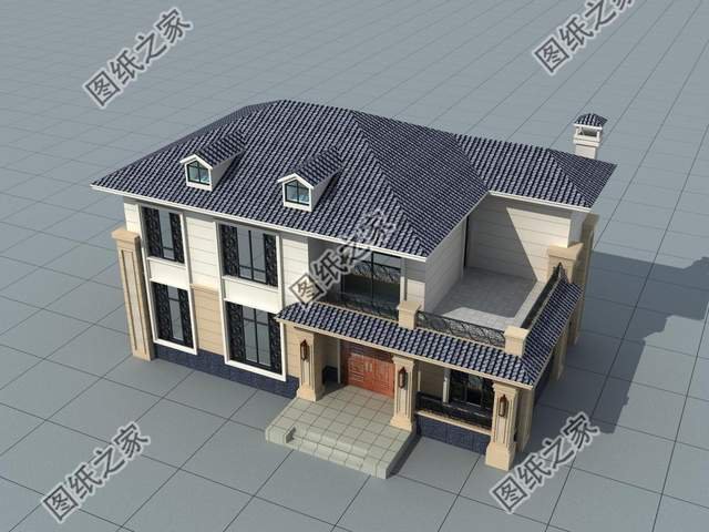 二層帶堂屋別墅設(shè)計圖，擺脫平凡無聊的生活，向往簡單自然的空間