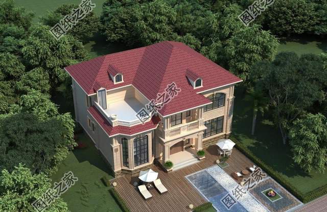 二層華麗農(nóng)村自建房設(shè)計，帶著歐式的典雅，猶如藝術(shù)氣息的油畫