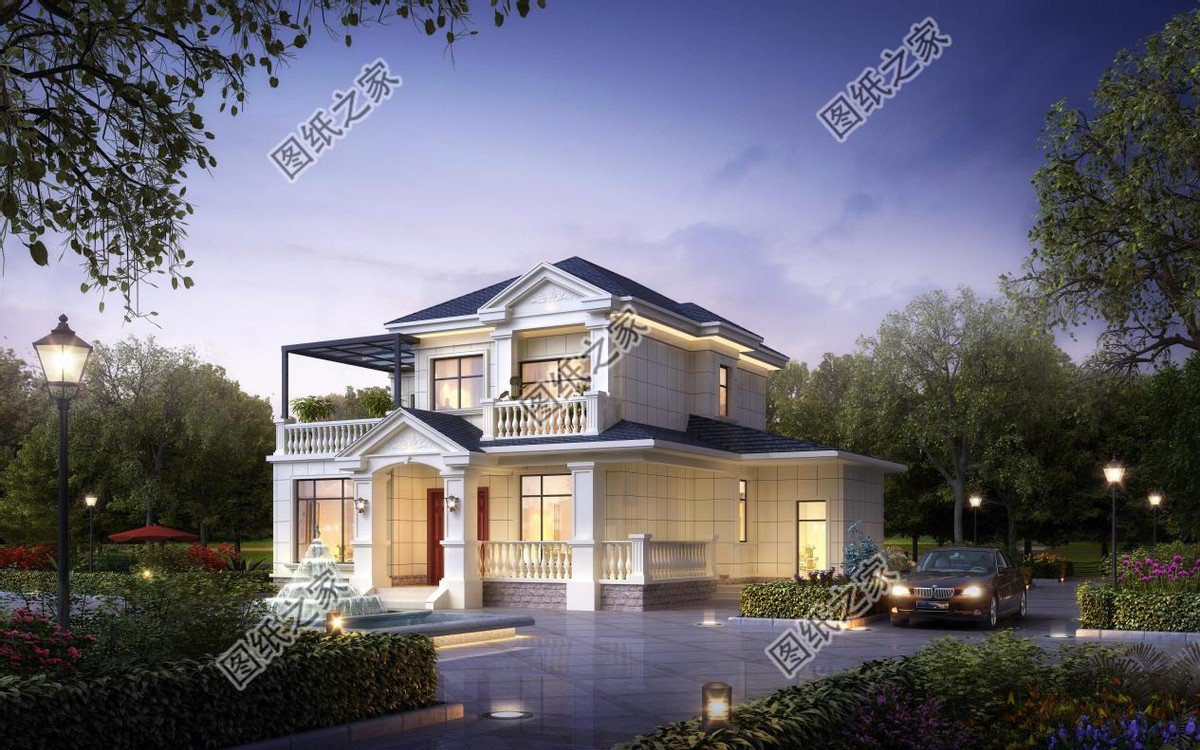 二層半唯美別墅設(shè)計，帶有時代的色彩，以獨特的魅力征服了眾人