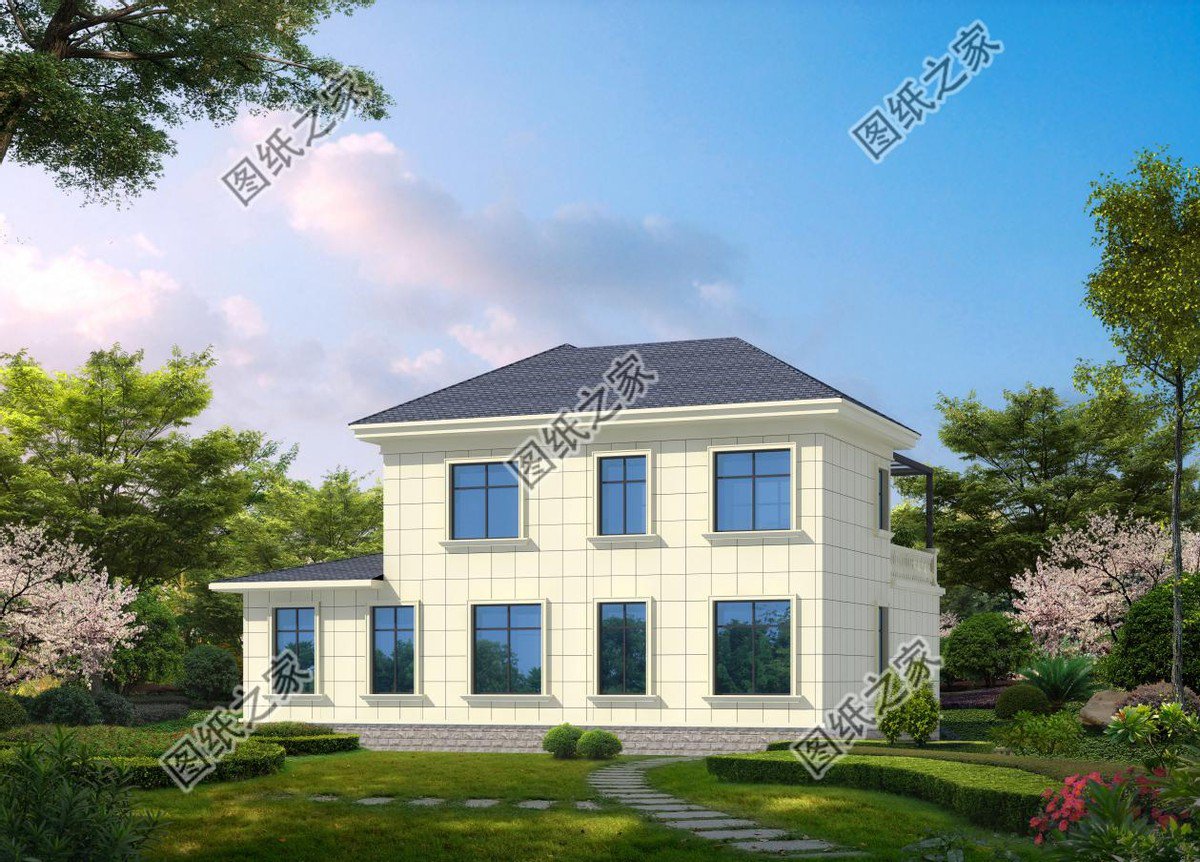 二層半唯美別墅設(shè)計，帶有時代的色彩，以獨特的魅力征服了眾人