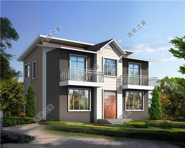 新農(nóng)村二層小別墅設(shè)計(jì)，戶型規(guī)整、功能齊全、施工簡(jiǎn)易