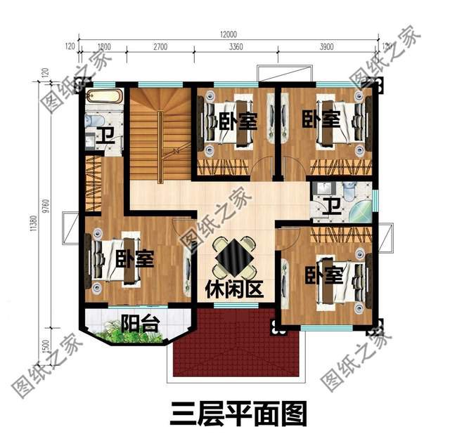 三層歐式住宅設(shè)計(jì)圖，高層設(shè)計(jì)凸顯歐式氣勢(shì)，浪漫氣質(zhì)飆升