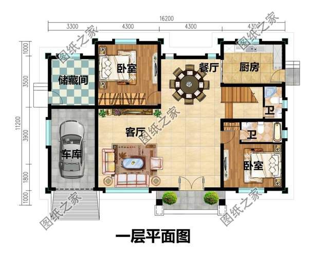 三層別墅設(shè)計圖紙，建房選擇對了好戶型，鄰居都羨慕