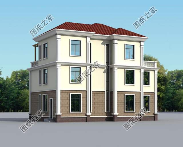 三層別墅設(shè)計圖紙，建房選擇對了好戶型，鄰居都羨慕