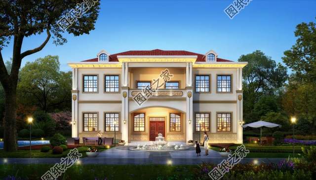 對稱式二層別墅設計，設計精美，忍不住多看幾眼