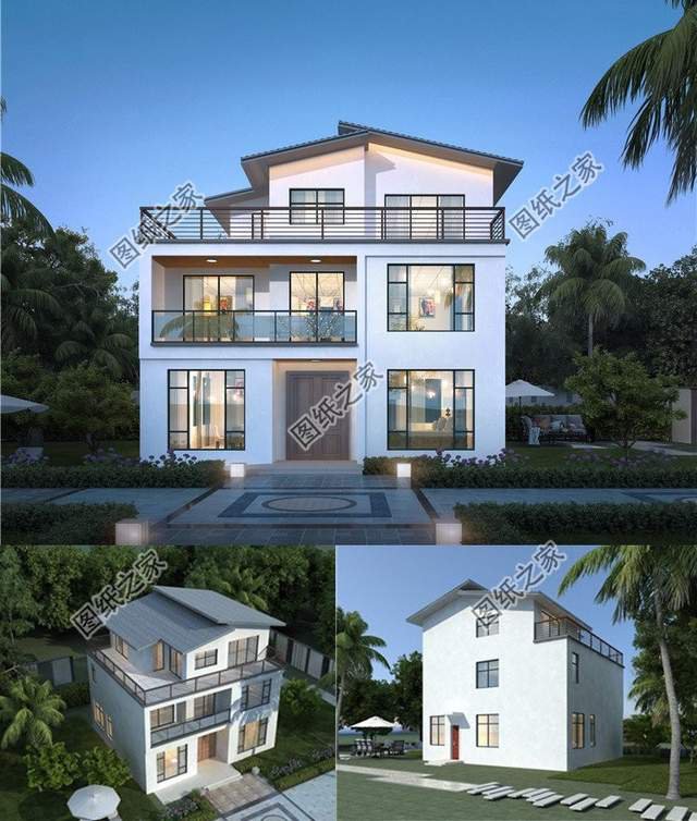 新徽派三層自建房設(shè)計，是年輕人最喜歡的款式，現(xiàn)代風(fēng)格完美呈現(xiàn)