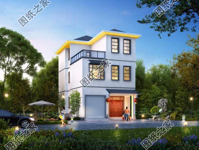 小面積三層別墅帶車(chē)庫(kù)，開(kāi)間8米能帶車(chē)庫(kù)，功能齊全不像小戶(hù)型