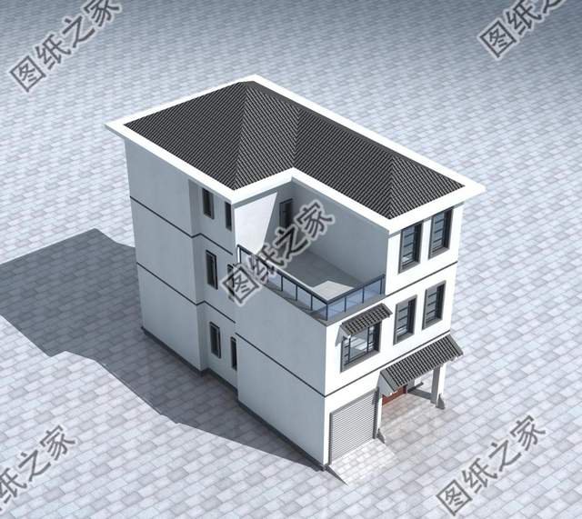 小面積三層別墅帶車(chē)庫(kù)，開(kāi)間8米能帶車(chē)庫(kù)，功能齊全不像小戶(hù)型