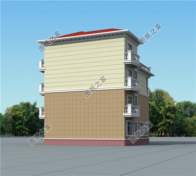 農(nóng)村四層別墅設(shè)計，戶型簡單好看實(shí)用，是高層住宅的首選