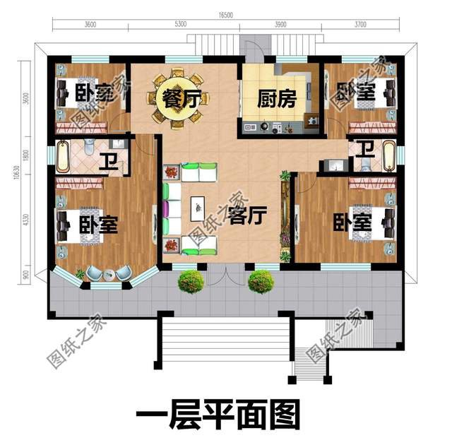 農(nóng)村一層別墅設(shè)計(jì)，外觀時(shí)尚美觀，內(nèi)部帶給你舒適享受