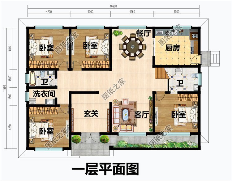一層半農(nóng)村小別墅圖片大全，簡單好看又舒適的設(shè)計，人見人夸