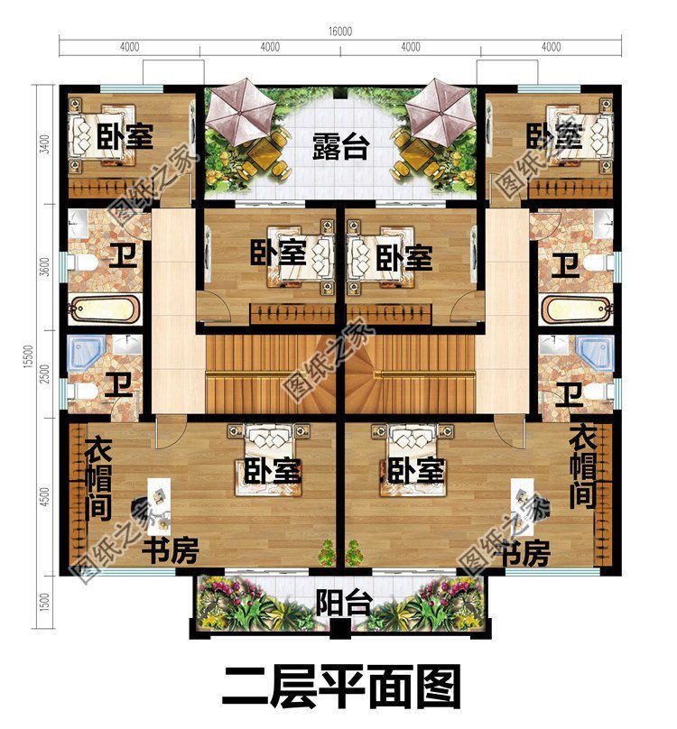 雙拼別墅戶型設(shè)計(jì)圖，凝聚家人情感的居所，帶給您溫馨的農(nóng)村生活