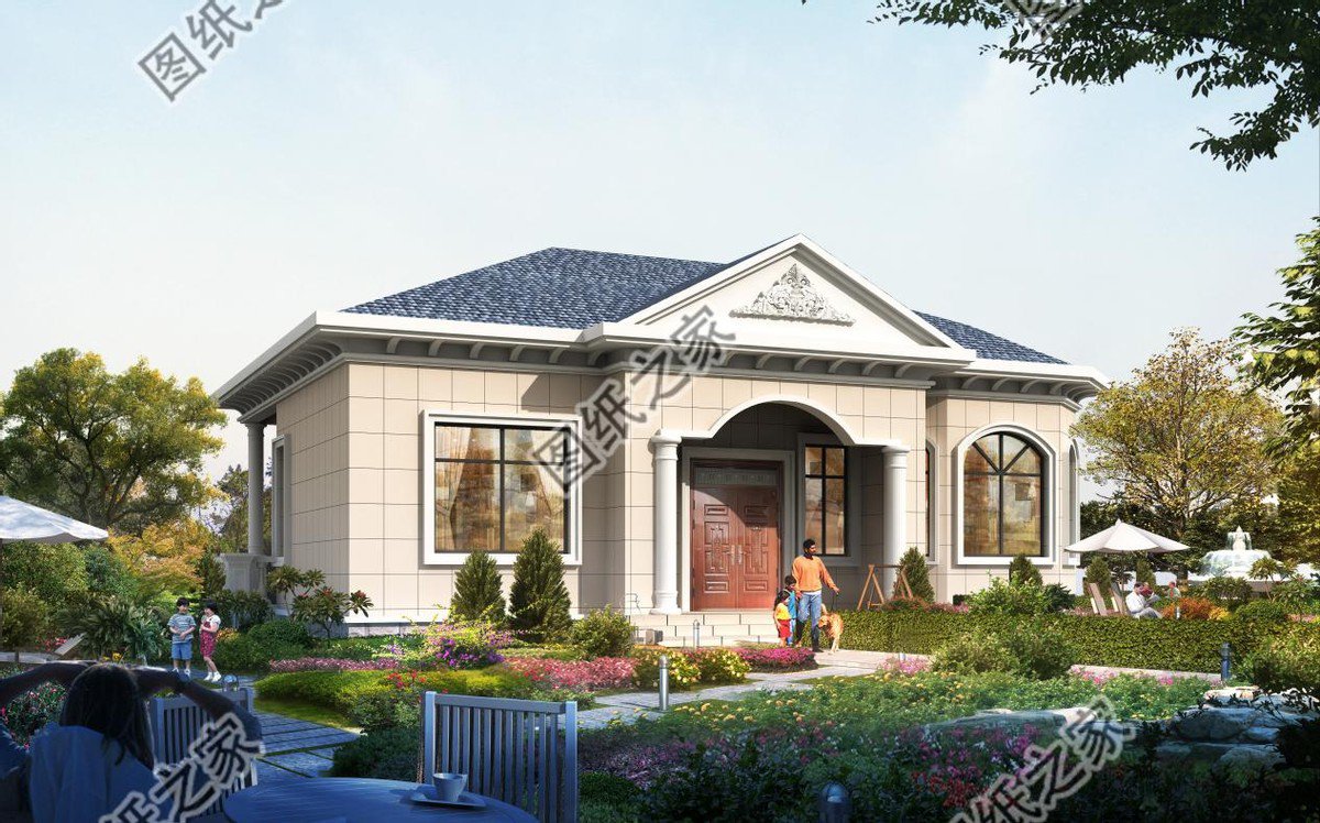 一層養(yǎng)老戶型別墅，送給父母的一座小房屋，住進(jìn)悠閑的小家