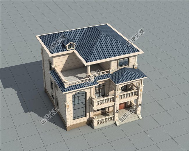 二層半農(nóng)村別墅設計，不浪費錢，家庭生活溫暖舒適，經(jīng)濟實用