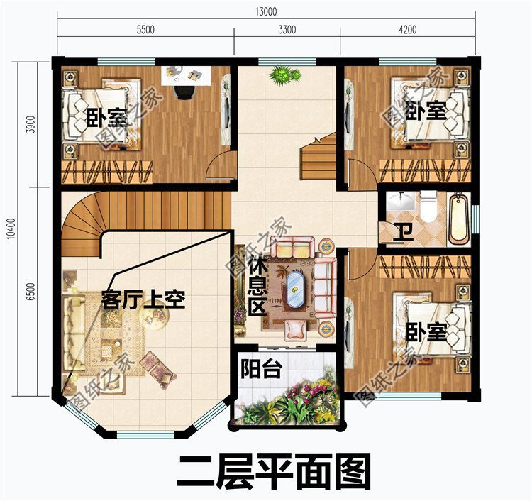 二層半農(nóng)村別墅設計，不浪費錢，家庭生活溫暖舒適，經(jīng)濟實用