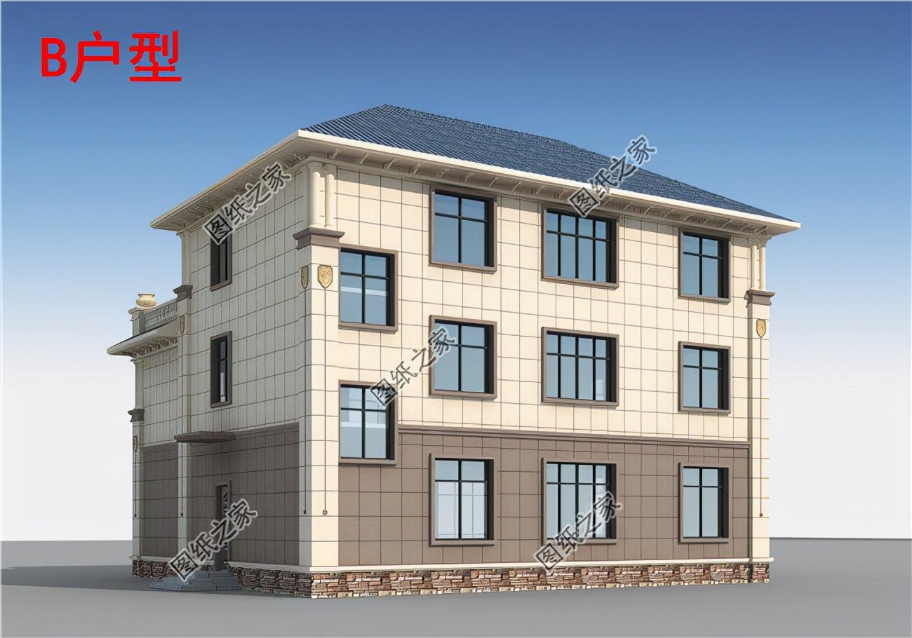 二層半農(nóng)村別墅設計，不浪費錢，家庭生活溫暖舒適，經(jīng)濟實用