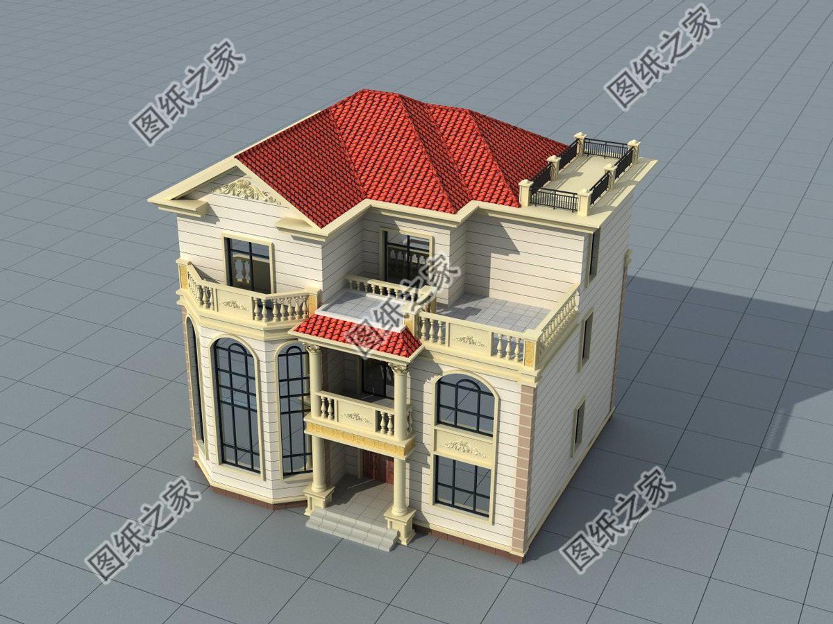 二層半農(nóng)村別墅設計，不浪費錢，家庭生活溫暖舒適，經(jīng)濟實用